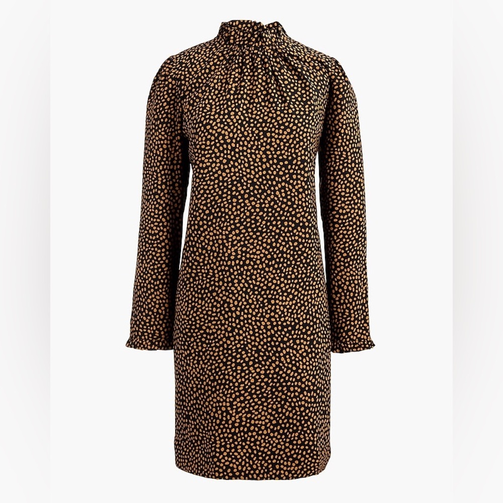 J.Crew Ruffleneck shift dress size 10 new with tags